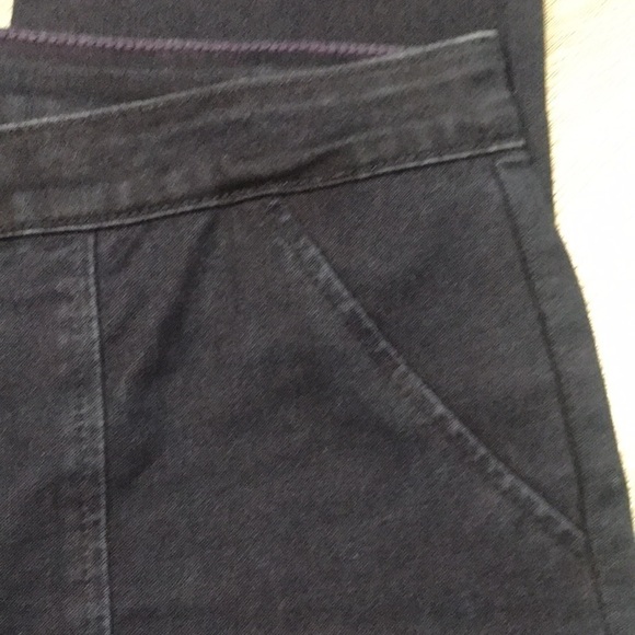 NYDJ DarkWash Leggings w/ faux pockets & zipper Fly size 14 - Picture 7 of 11